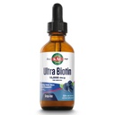 KAL Ultra Biotin 10000mcg DropIns, Liquid Biotin Drops, Suplemento de crescimento do cabelo, Vitamina B7 de alta potência, Cabelo saudável, Pele, unhas e suporte energético, Natural misturado sabor Berry, Aprox. 59 Serv, 2 onças