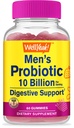 BemSim Gummies probióticos para homens com 10 bilhões de UFC, restaurar equilíbrio digestivo natural, reduzir o gás, inchaço, e Irregularidade, sem glúten, não-GMO, vegetariana - 60 chicletes