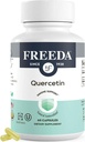 FREEDA Quercetin 500mg - Puro Suplemento Quercetin para Histamina e Imune Suporte, Saúde do coração e benefícios antioxidantes - Gluten Free, Vegan Suplemento de Saúde para Adultos Kosher Certificado (60 Cápsulas)