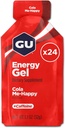 GU Energia Original Esportes Nutrição Energia Gel, Vegan, Gluten-Free, Kosher, e Dairy-Free On-the-Go Energia para qualquer treino, 24-Count, Cola Me-Feliz