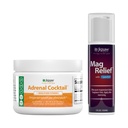 Jigsaw Health Bundle □ Cocktail Adrenal, 60 Servings (Jar) e MagRelief, 5 Ounces (Lotion)