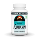 Naturals fonte L-Glutamina, Aminoácido de forma livre que suporta energia metabólica*, 500mg - 100 comprimidos
