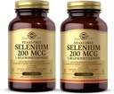 Solgar Yeast-Free Selenium 200 mcg - 250 Comprimidos, Pacote de 2 - Suporta Antioxidante & Imune Sistema de Saúde - Não-GMO, Vegan, Glúten Livre, Leite Livre, Kosher - 500 Total de Servings
