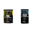 Animal Pak - Pacote de Vitamina e Suplemento Conveniente Tudo-em-Um e Flex – suplemento de suporte conjunto completo – contém curcumina raiz túrmica – ajuda a reparar e restaurar juntas – 44 pacotes