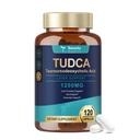 Totaria TUDCA Bile Salts 1200mg (Tauroursodeoxicólico ácido), 120 cápsulas, Ultra força puro TUDCA Suplementos de fígado, fígado e vesícula biliar Limpeza e reparação, Vegan