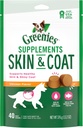 GREENIES Pele & casaco suplementos alimentares com óleo de peixe & Omega 3 ácidos gordos, 40-count frango-flavor macio mastiga para cães adultos de todos os tamanhos