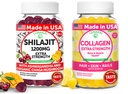 Lunakai USA Made Shilajit & Collagen extra pastilhas de força Bundle – Energia, cabelo, pele e suporte de unhas – Delicious & Non-GMO