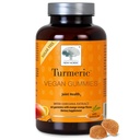 NEW NORDIC Curcumin Gummies Turmeric, Açúcar grátis, 300 mg Suplemento Acúrmico para Homens e Mulheres, Suporta articulações de funcionamento normal, Joelhos, Ombros, Laranja de manga, 60 contagem