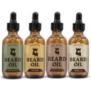 Striking Viking Beard Oil for Men - 0.66 Fl Oz Pack de 4, Vanilla, Sandalwood, Cedarwood & Citrus - Promove o crescimento mais completo com óleo de crescimento de barba - Cedarwood Vanilla Scents para homens