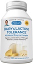 ANDREW LESSMAN Laticínios e Lactose Tolerância 240 Cápsulas - Melhora a Digestão Natural de Lacticínios e Lactose. Enzimas leves, poderosas e totalmente naturais ajudam a evitar desconfortos GI na digestão. Sem aditivos