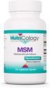 Nutriologia MSM Supplement - Suporte Conjunto, Metilsulfonilmetano, para o crescimento do cabelo, pele e unhas, 500 mg Cápsulas Vegetarianas - 150 Contagem