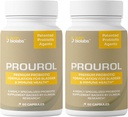 Prourol Patented PROBIOTIC Supplement for Urinary Health, Beardder Support, Imune Boost, Frequent Urination Alief, ITU Health, Ingredientes Naturais, Daily Global Health Support-2 Garrafas - 120 Contagem