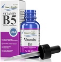 Vitamina B5 Ácido Pantotênico gotas líquidas - Made in USA - 500% DV por serviço - 36 Servings por recipiente - Ótimo para homens, mulheres, crianças - Vegan vitaminas líquidas - Tamanhos em massa também disponíveis