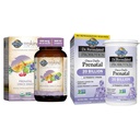 Jardim da Vida Orgânicos Vitamina pré-natal: Folato para Energia e Desenvolvimento Fetal Saudável e - Dr. Probióticos Formulados Uma vez Pré-Natal Diário - Acidophilus e Bifidobacteria Suporte Probiótico
