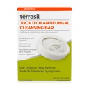 Terrasil Antifungal Jock Comichão Sabão para homens, rápido alívio e tratamento de queimadura, pele comichosa, ingredientes hidratantes All-Natural, Dermatologista testado, 75g Bar