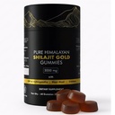 Puro Himalayan Shilajit Gummies Gold Grade com Ashwagandha & Fulvic Acid ; Energia livre de açúcar, resistência e Imune Suporte para homens e mulheres            , 85+ Trace Minerals , Não-GMO e 100% Natural , 60 Contagem