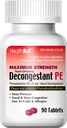 HealthA2Z® Descongestionante PE – Phinelephrine HCl 10 mg – Força Máxima – Não-Drowsy Nasal & Sinus Congestion Alief Devido ao frio e alergias (90 Count of 1))