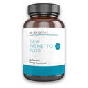 Dr. Brighten Saw Palmetto Plus - Suplemento Dietário Natural para Mulheres - Apoio PCOS para prevenir a perda de cabelo Acne pele oleosa