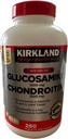 Kirkland Assinatura Glucosamina HCI 1500mg Sulfato de Condroitina 1200mg 220 Comprimidos/Novo Aumento da Contagem