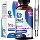 Ashwagandha KSM 66 Drops, 2000mg Natural Berry Flavor - Suplementos Ashwagandha para Mulheres, Ksm-66 Ashwaganda Extract para Apoio Imune, Desempenho, Saúde do Coração - 60 Servings