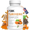 Curcumina Turmérica com Pimenta Negra & Ashwagandha - Alta Absorção Ultra Potent Suplemento Turmérica com 95% de Curcuminóides, BioPerine & Ashwagandha - Cápsulas Turméricas para Apoio Conjunto 90 Cápsulas