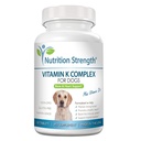 Vitamina K para cães - K1 & K2 (MK4 + MK7) + Vitamina D3 para saúde óssea, suporte cardíaco e absorção de cálcio - Fórmula avançada para articulações fortes, músculo e suporte imunológico - 120 comprimidos