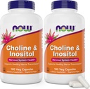 Agora Choline & Inositol, 180 Cápsulas Vegetarianas (Pacote de 2)