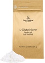INGREDIENTES ORIGINAIS PUROS L-Glutationa Pó (8 onças) Reduzido, Sempre Puro, Lab Verified Supplement