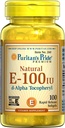 Puritan's Pride Vitamina E-100 iu 100% Natural 100 Softgels