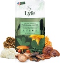 Café de Cogumelo Orgânico instantâneo LYFE – Mane de Leão, Chaga, Cordyceps, Turquia Tail □ EUA cresceram cogumelos adaptogênicos para melhor energia, foco, saúde gut, imunidade – 40 serviços