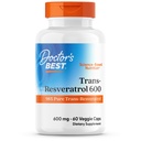 Médico melhor Trans- Resveratrol 600, 98% Puro Trans-Resveratro, Não-GMO, Gluten Free, Soy Free, Vegan 60 Veggie Caps