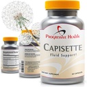 Capisette Water Retention Support - Reduz os Pés Inchados, Tornozelos e Pernas - Reduz a Inchaço e Retenção de Fluidos da Edema. Incluí: Potássio, Raiz de Dente-de-Leão, e Suplemento Mais- Dietário (60 cápsulas)