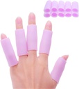 Povihome 10 pacote protetor de manga de dedo protetor de polegar de silicone para Artrite Basketball Mallet dedo gatilho dedo de milho Blister