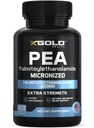 Palmitoiletanolamida Pea Supplement 600 mg – Micronized Pea 99% Altamente Purificado e Biodisponível – Made in USA – Suplemento para Homens e Mulheres – 120 Cápsulas