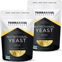 Terrasoul Superfoods Premium Nutritional Yeast Flakes, 2 Lbs (Pacote de 2), Fortificado, Savory Superfood para Vegan Cheese, Temperamento, e Boost proteína baseada em plantas