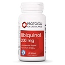 PROTOCOLO PARA A VIDA EQUIPAMENTO Ubiquinol 200mg - Biodisponível CoQ10 Softgels - Apoio à Saúde do Coração - Oxidativo Stress Quencher - Soy Free & Dairy Free - 60 Softgels