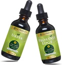 Ir Nutrientes Uriva & Prostate Edge Prostate Suplemento para homens com Pigeum e Serra Palmetto Extrair Suplemento de suporte de ácido úrico, para níveis de ácido úrico saudável que ajuda a facilidade de desconfort