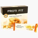 Proti Fit - Fluffy Nutter Low-Carb Protein Bares, Lanches de baixa calorias para perda de peso e refeições saudáveis (Fluffy Nutter, 1 pacote)