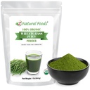 Z Natural Foods Organic Wheat Grass Juice Powder - Superalimento para Envelhecimento saudável e digestão - Não-GMO, Vegan, Kosher - Perfeito para sucos, iogurtes e smoothies - Wheatgrass Juice Bliss, 1 lb