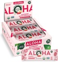 ALOHA Organic Plant Based Protein Bares de chocolate branco de framboesa, 1,98oz Bares Vegan, Baixo Açúcar, Sem glúten, Paleo, Baixo Carb, Não-GMO, Stevia Livre, Soy Livre, Sem açúcar Adoçantes de álcool: EDIÇÃO LIMITADA