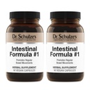 Dr. Schulze's Intestinal Fórmula #1 - Bowel Suplemento do Movimento para o Apoio à Saúde Colon - Bloating & Obstipation Aid - Intestinal Cleanse - All-Natural - Baseada em Planta - Vegan - 90 Conde (2 Pack)
