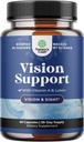Suplemento completo de saúde ocular para adultos - Lutein 20mg Por Servindo Vitaminas Oculares para Visão Pressão Olhos Secos e Proteção de Luz Azul - Suplemento Olho para Adultos com Beta Caroteno para Olhos