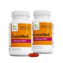 Terry Naturalmente CuraMed + Clinical OPC - Suplemento de curcumina com extrato de sementes de uva francês - Cérebro, Próstata e Apoio à Saúde do Fígado - Suplemento com Ar-Turmerone - 60 Softgels (2 Pack)