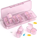 Organizador de comprimidos, Am & Pm Organizador de comprimidos 7 dias, Caso de comprimidos semanais 2 vezes por dia, Caixa de comprimidos 7 dias, Organizador de medicamentos para viagens, Vitaminas, Óleos de peixe, Suplementos