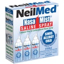 NeilMed NasaMist Isotonic Saline Spray. Soothe, hidratar e limpar usando ponta especialmente projetada. 177mL. Contém 3 cilindros NasaMist