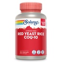 SOLARAY Red Yeast Rice Plus CoQ-10 & No-Flush Niacin Vitamina B-3, saudável coração e suporte cardiovascular, não irradiado & Citrinina grátis, 60 dias de garantia dinheiro de volta, 100 serviços, 100 VegCaps