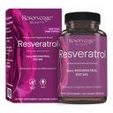 Reservage Beauty, Resveratrol 250 mg, Suplemento Antioxidante para Saúde do Coração e Celular, Suporta Envelhecimento Saudável e Sistema Imune, Paleo, Keto, 120 Cápsulas