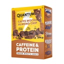 Quantum Energy Square: Barra de Energia com Cafeína e proteína 10g. Delicioso lanche saudável no go. (Vegan, sem glúten, sem soja, sem leite) (Chip de amêndoa de café Mocha)