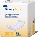 Dignidade Extra Incontinência Liner para Homens e Mulheres - Bladder Leak Pads, Absorbilidade Moderada - Um Tamanho Se encaixa mais, 4 em x 12 em, 25 Contagem, 1 Embalagem