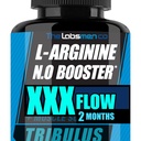 L Suplementos de óxido nítrico arginina para homens - esposa feliz, noites felizes ajudar a aumentar a circulação de fluxo de sangue, bomba muscular pré-treino, resistência masculina w / Tribulus - 2 Mons
